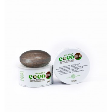 Coco mud - Coconut Oil Mud Soap, 100 gms (Pack of 8)