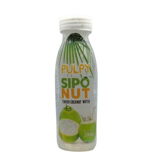Pulpy Siponut - Tender Coconut Water with NATA 200 ml (Pack of 24)