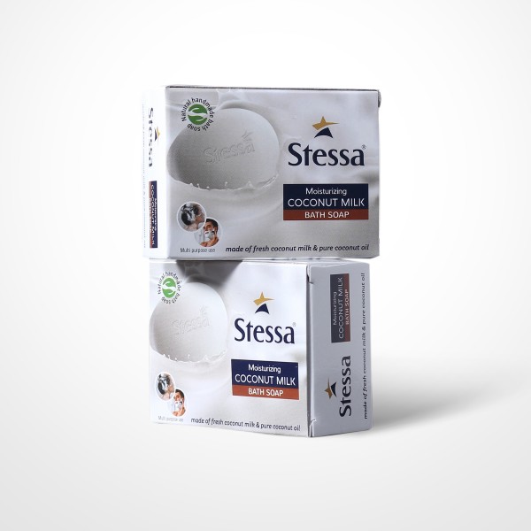 Coconut Milk Soap - Stessa brand, 100 gms (Pack of 2)